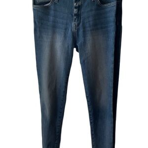 Flying Monkey Blue Crop Skinny Jeans with Stretch